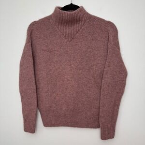 Madewell‎ Women's Mock Neck Sweater Wool Alpaca Blend Pullover Knit Top XXS